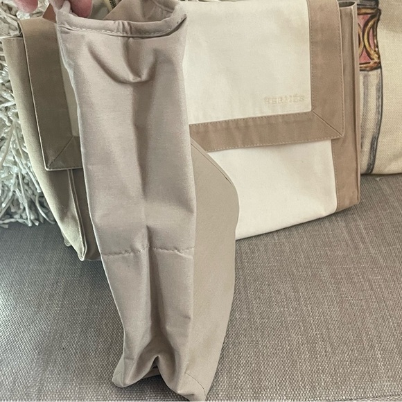 HERMÈS TAPIDOCEL CANVAS CLUTCH/POUCH/TRAVEL BUSINESS🌸2 BAGS⭐️ALWAYS AUTHENTIC⭐️ - Picture 11 of 15